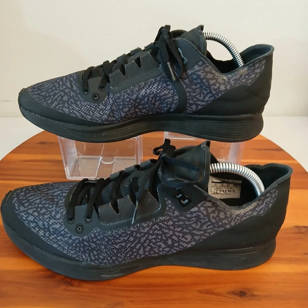 NIke Air Jordan 88 Racer Mens 11 Black Elephant Print Running Shoes AV1200-001